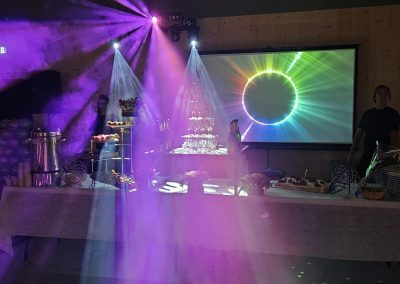 Animation DJ avec sonorisation et éclairage lors d’un mariage – AMI